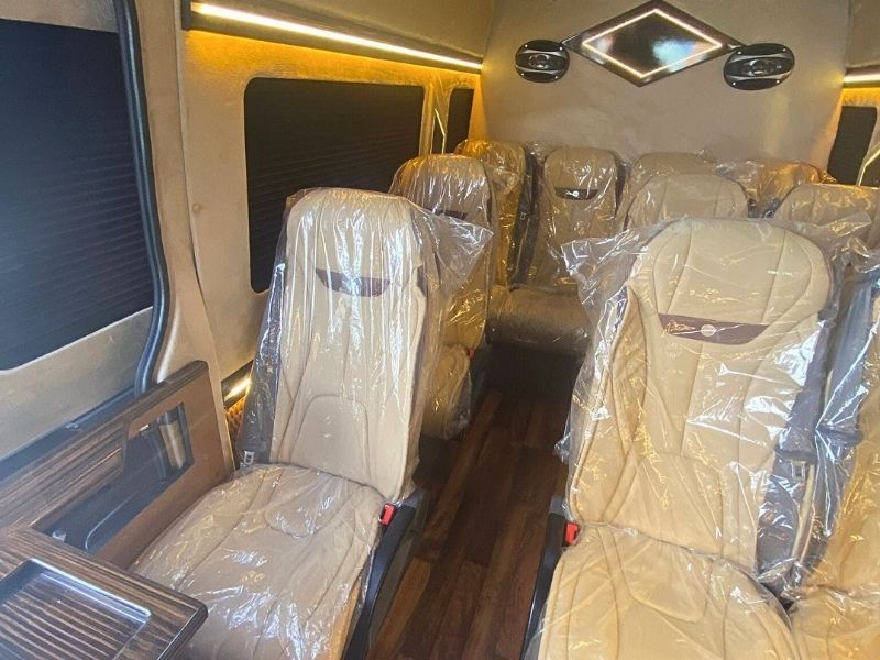 Mercedes Sprinter VIP 13 Seater leather row seats