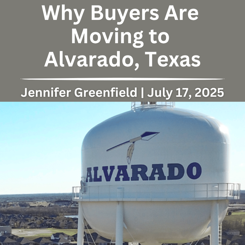 Alvarado Texas real estate market with homes, land, and community lifestyle.