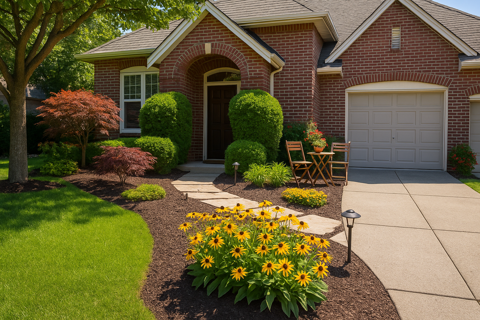 Front yard landscaping ideas to boost curb appeal for homes in Burleson, Texas.
