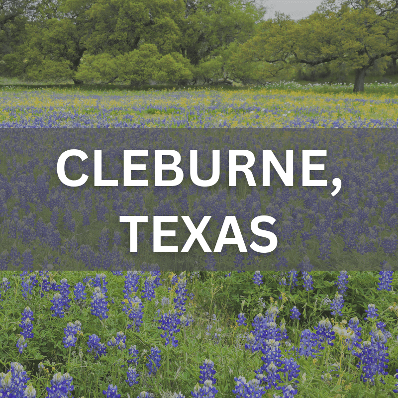 Cleburne TX homes near historic downtown and family-friendly parks