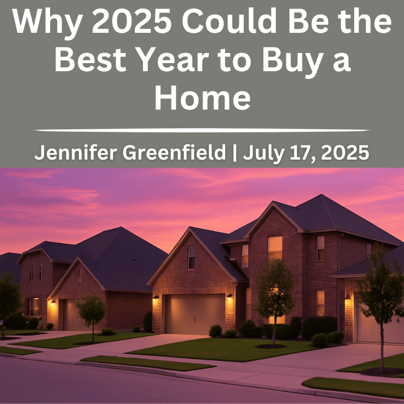 Sunset over suburban homes representing the 2025 housing market.