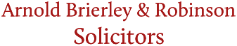 Arnold Brierley and Robinson Solicitors logo