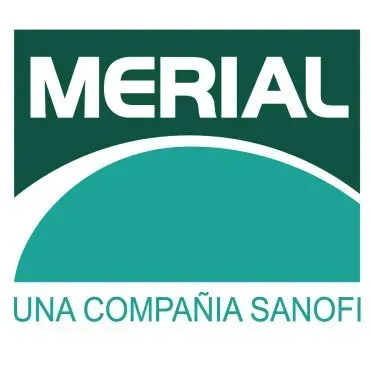 Un logotipo verde y blanco para Mercal Una Compania Sanofi