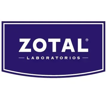 Un cartel azul con la palabra zotal.