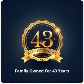 Family Owned For 43 Years