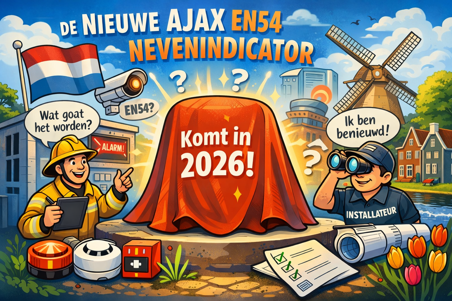 AJAX EN54 nevenindicator verwacht in 2026 – essentieel voor brandmeldinstallaties in Nederland