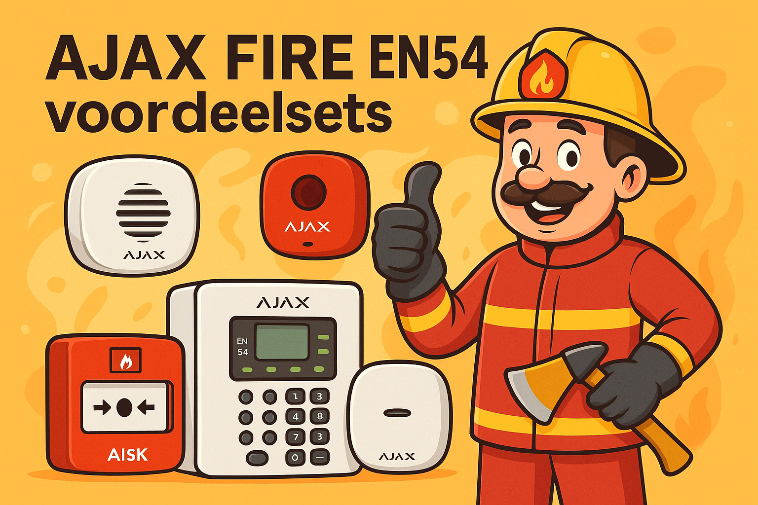 AJAX FIRE EN54 componenten voordeelsets