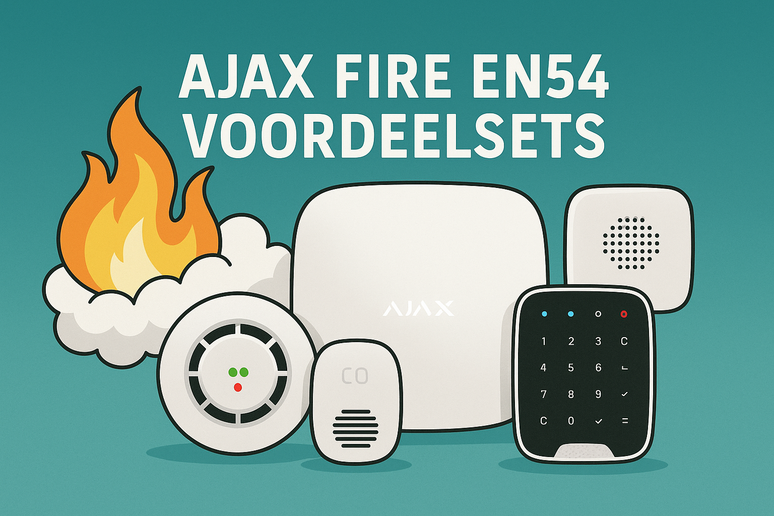 AJAX FIRE EN54 voordeelsets – Complete en betrouwbare brandveiligheid voor elk gebouw