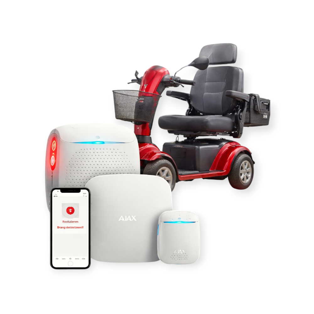 Branddetectie alarm voor scootmobielen