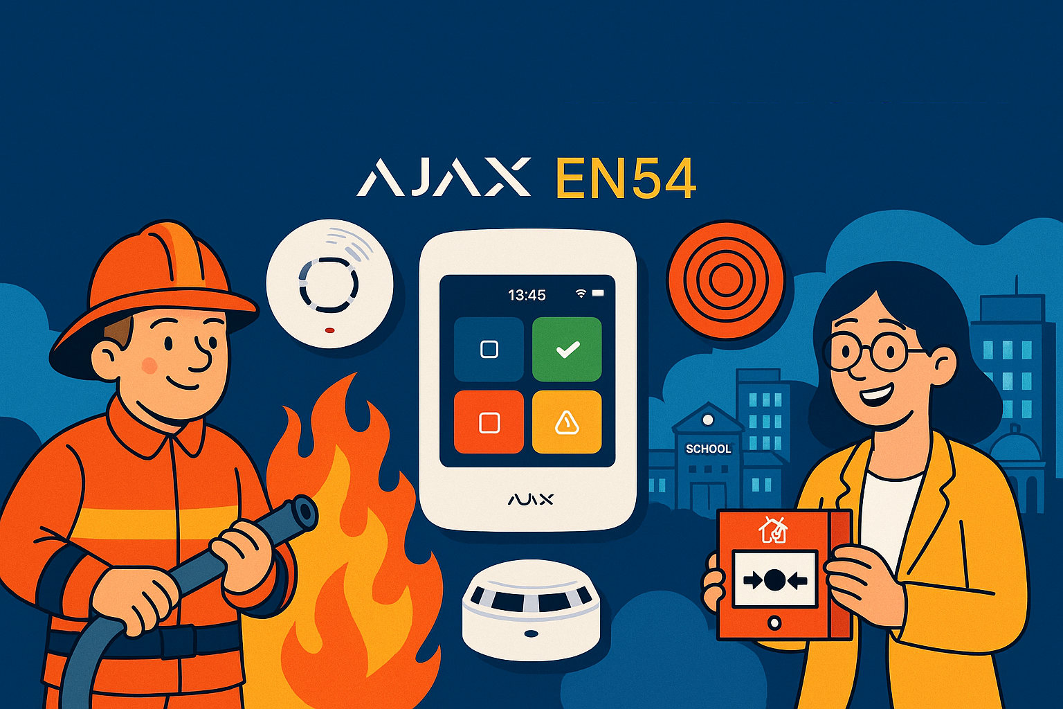Nieuw AJAX brandalarm EN54