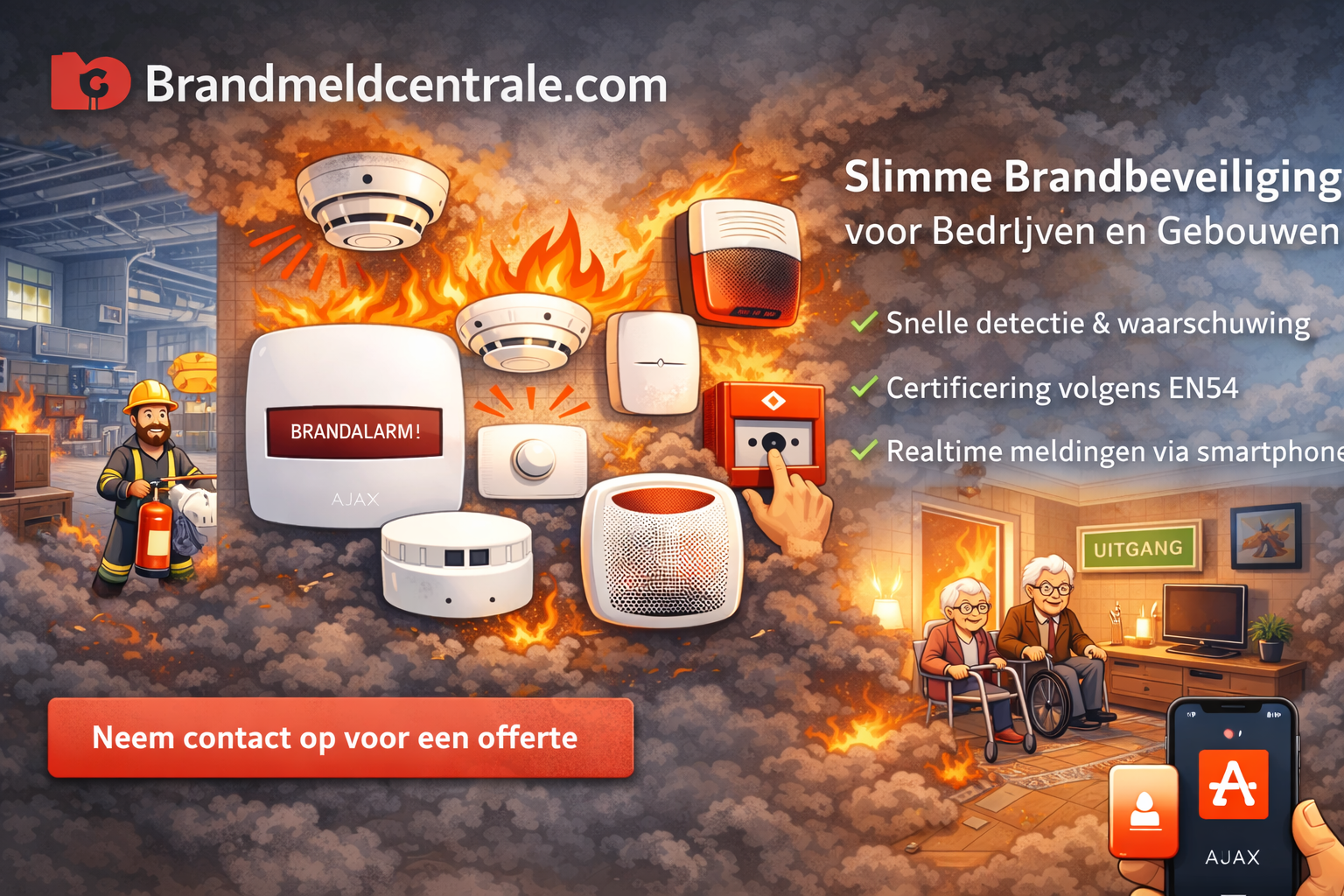 Regels en wetgeving wanneer een brandmeldsysteem nodig is voor uw bedrijfspand