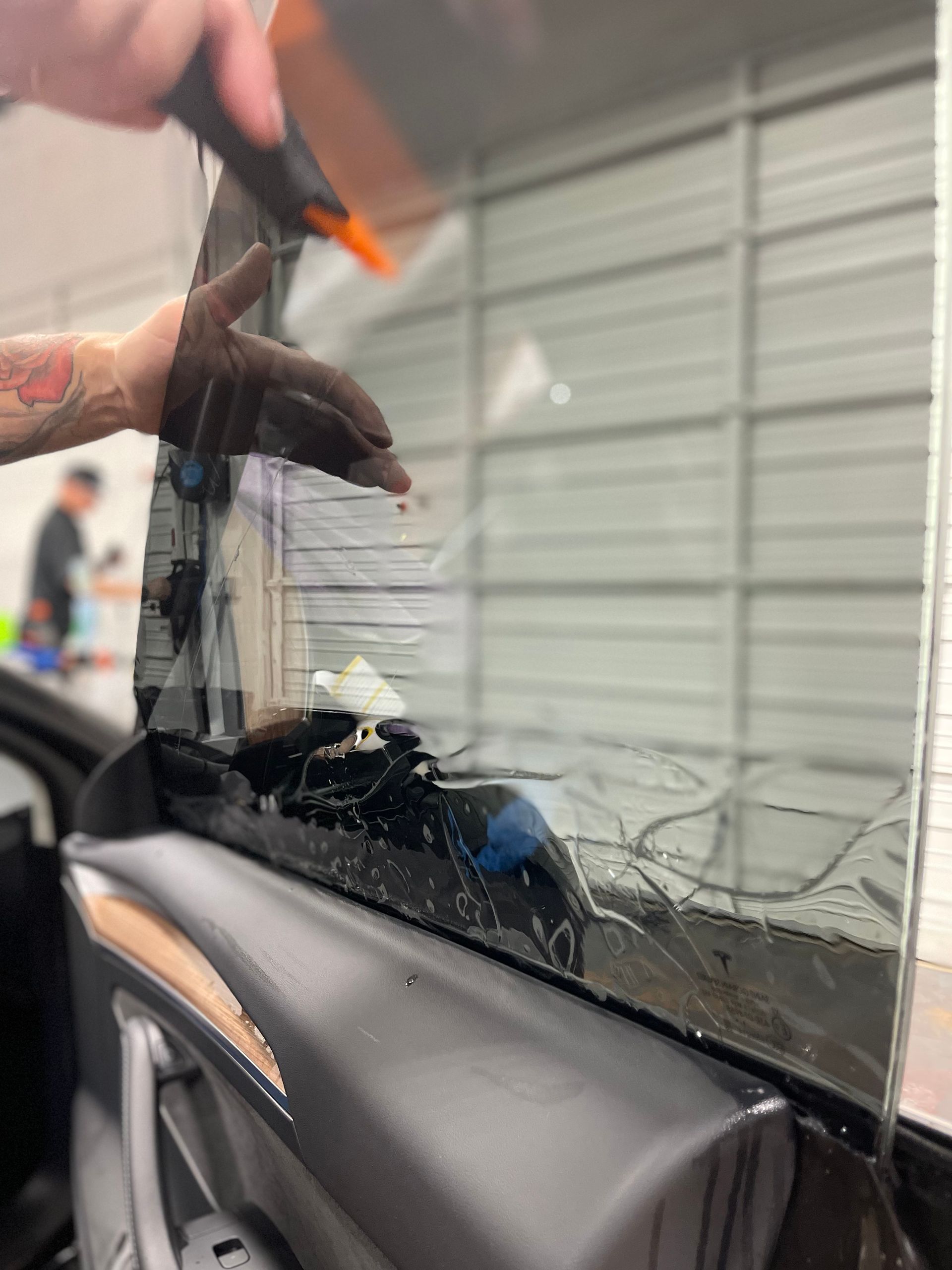 Vehicle with professionally applied window tinting in Jacksonville, enhancing comfort, UV protection, privacy, and glare reduction.