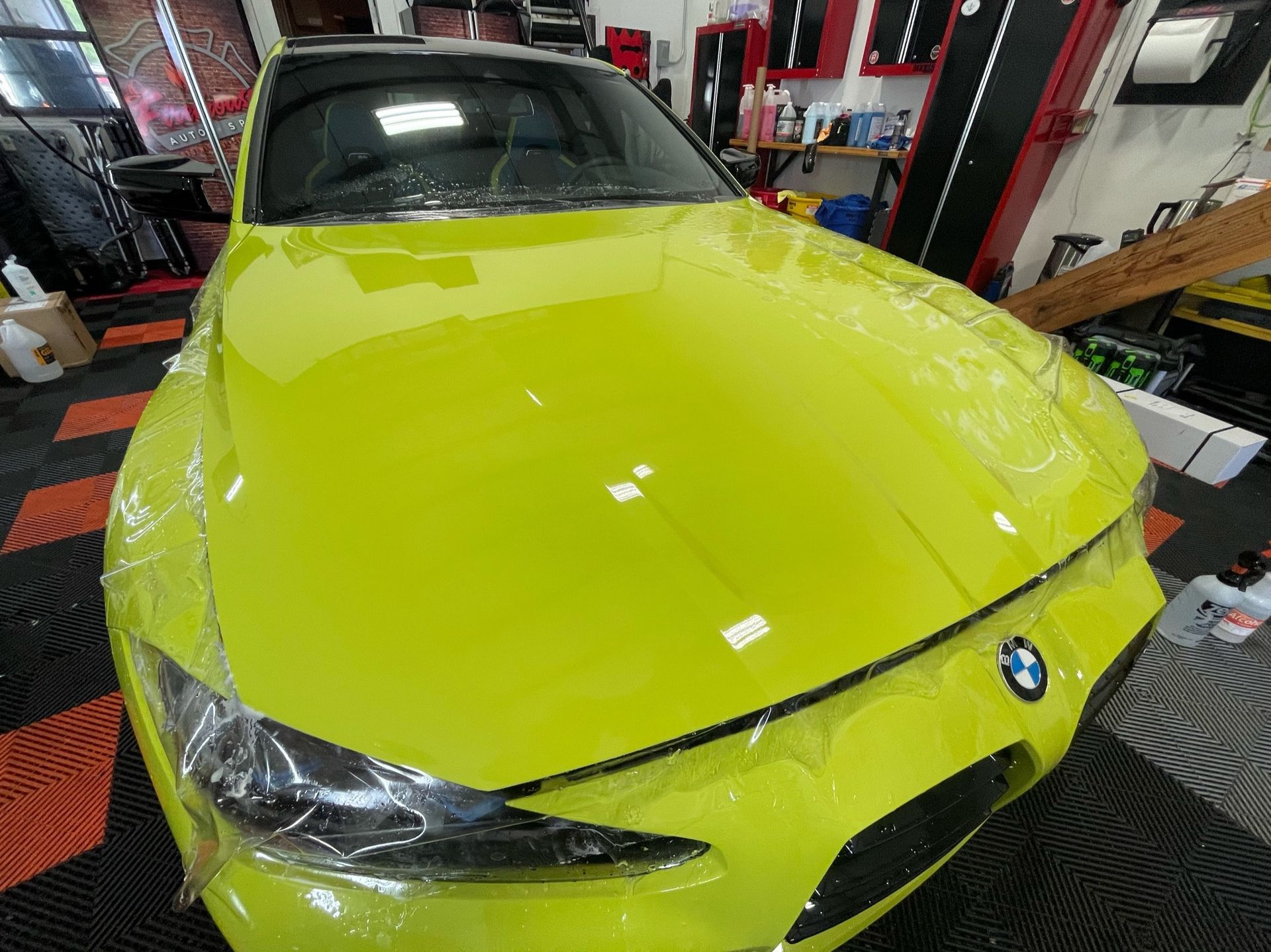 Jacksonville car with professionally maintained paint protection film showcasing flawless gloss and protection against everyday wear.