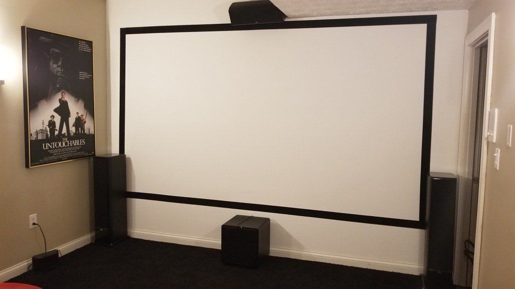 Home Theater Room White Screen — Richmond, KY — Dr. Stereo