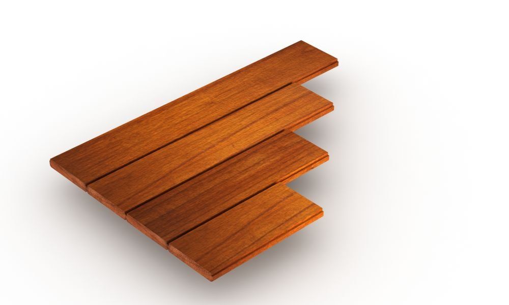 lastre di parquet in legno scuro