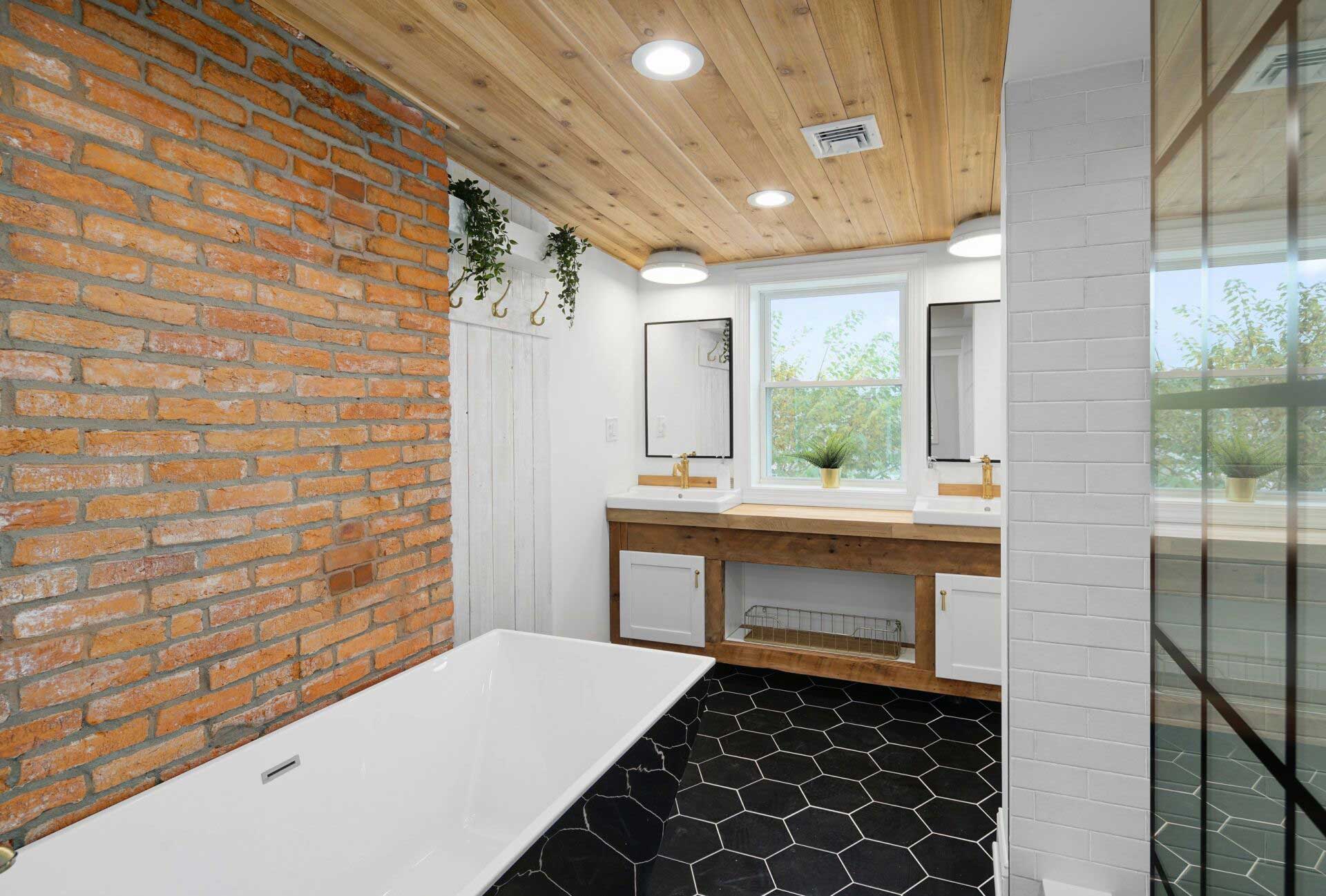 Brick Wall In Kitchen — Newport, DE — Kitchen Provider Inc