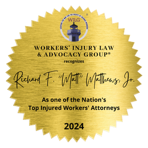 Attorney Matt Matthews is recognized as one of the nations top injured workers' attorneys