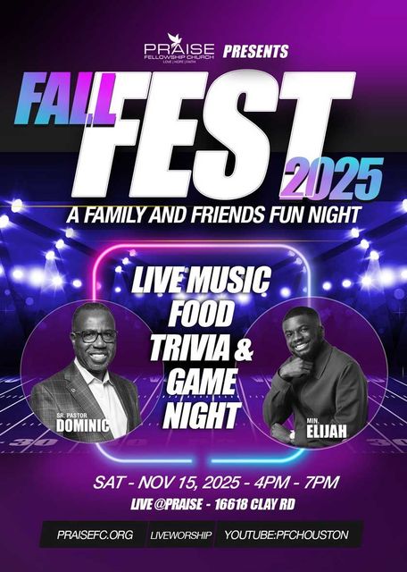 A poster for a march goodness series with pastor Dominic and Elijah.