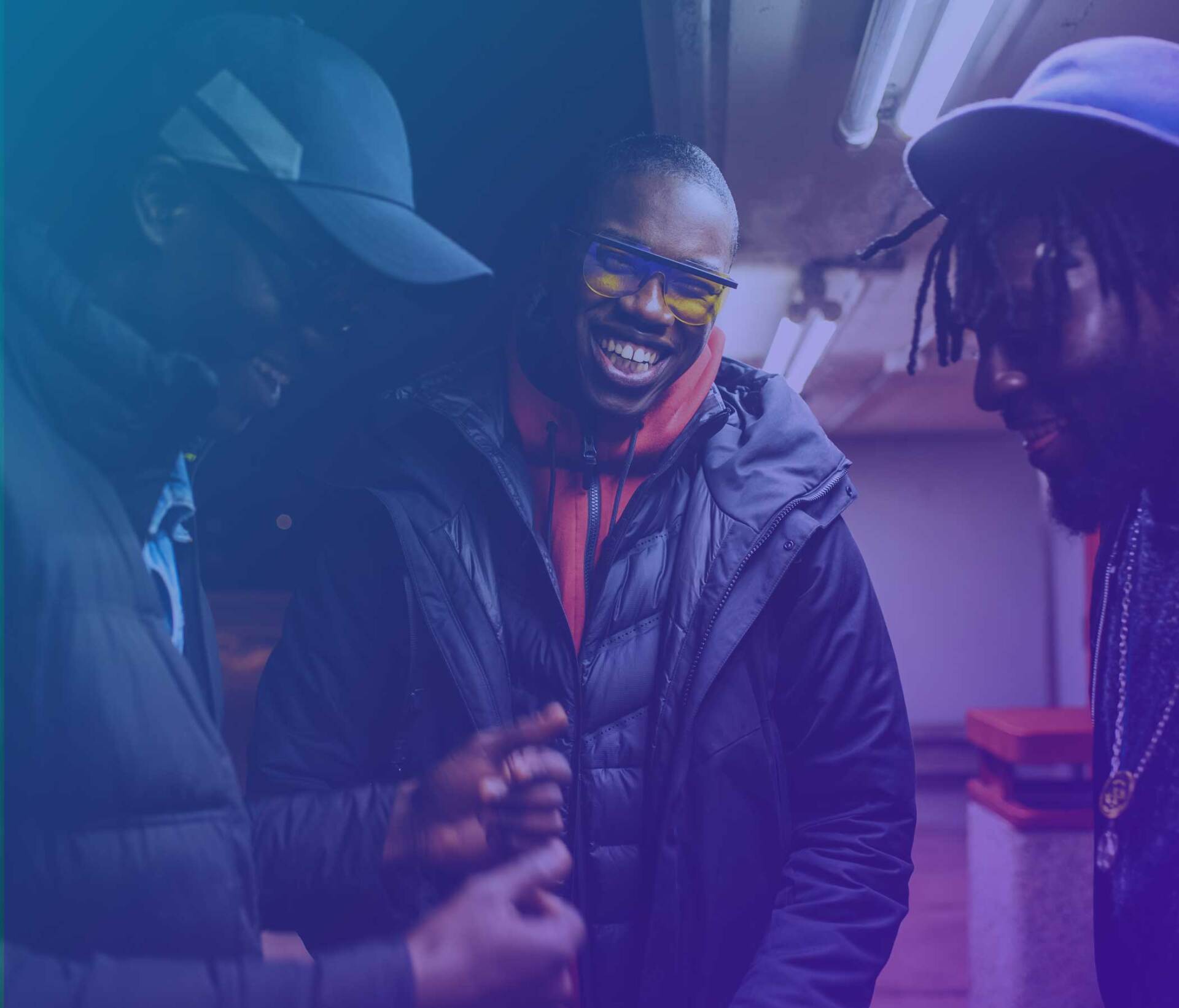 Praise fellowship church a group of men are standing next to each other and talking.