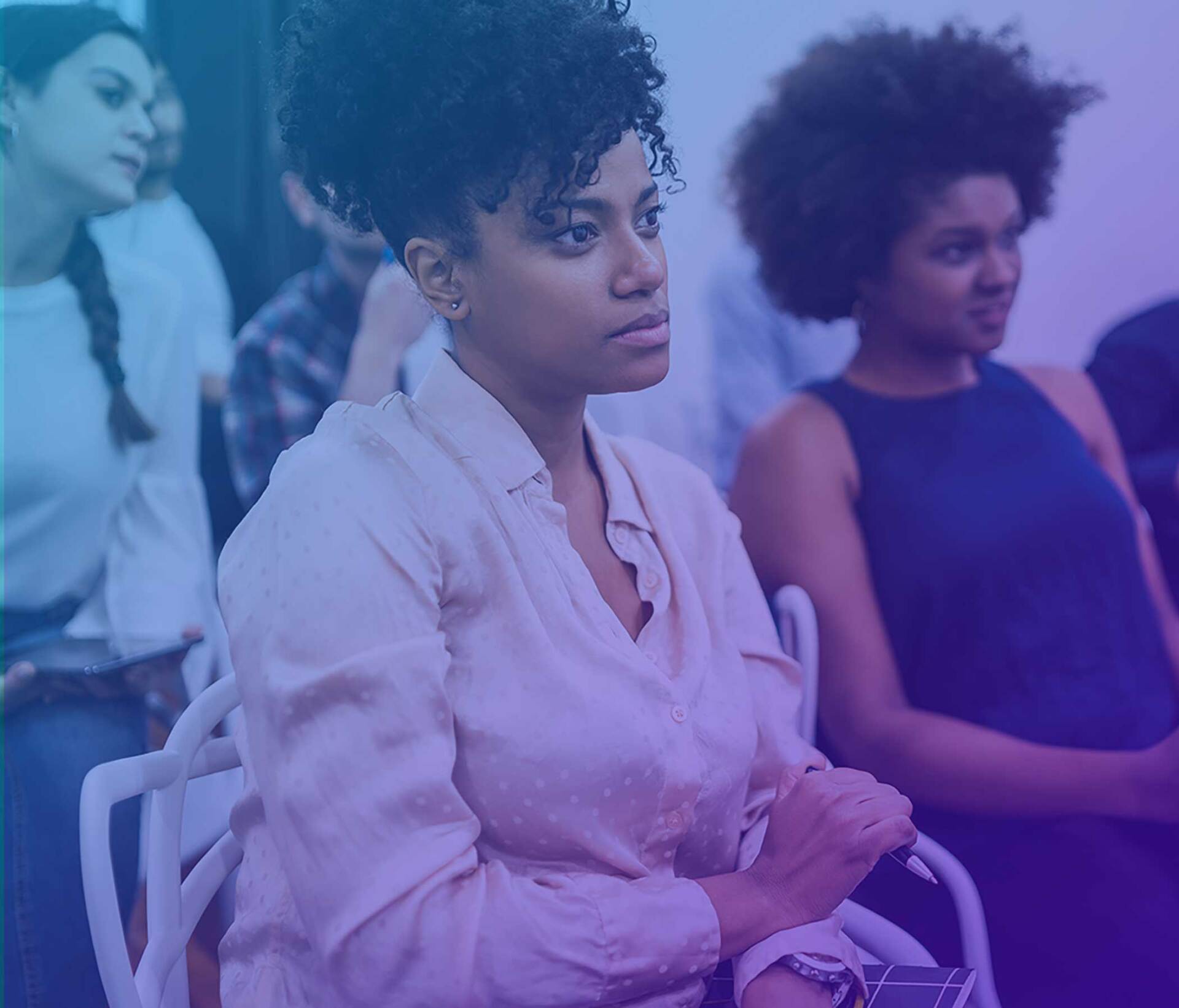 A group of women at Praise fellowship Houston.