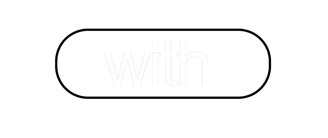A black and white drawing of an oval with arrows pointing in opposite directions.