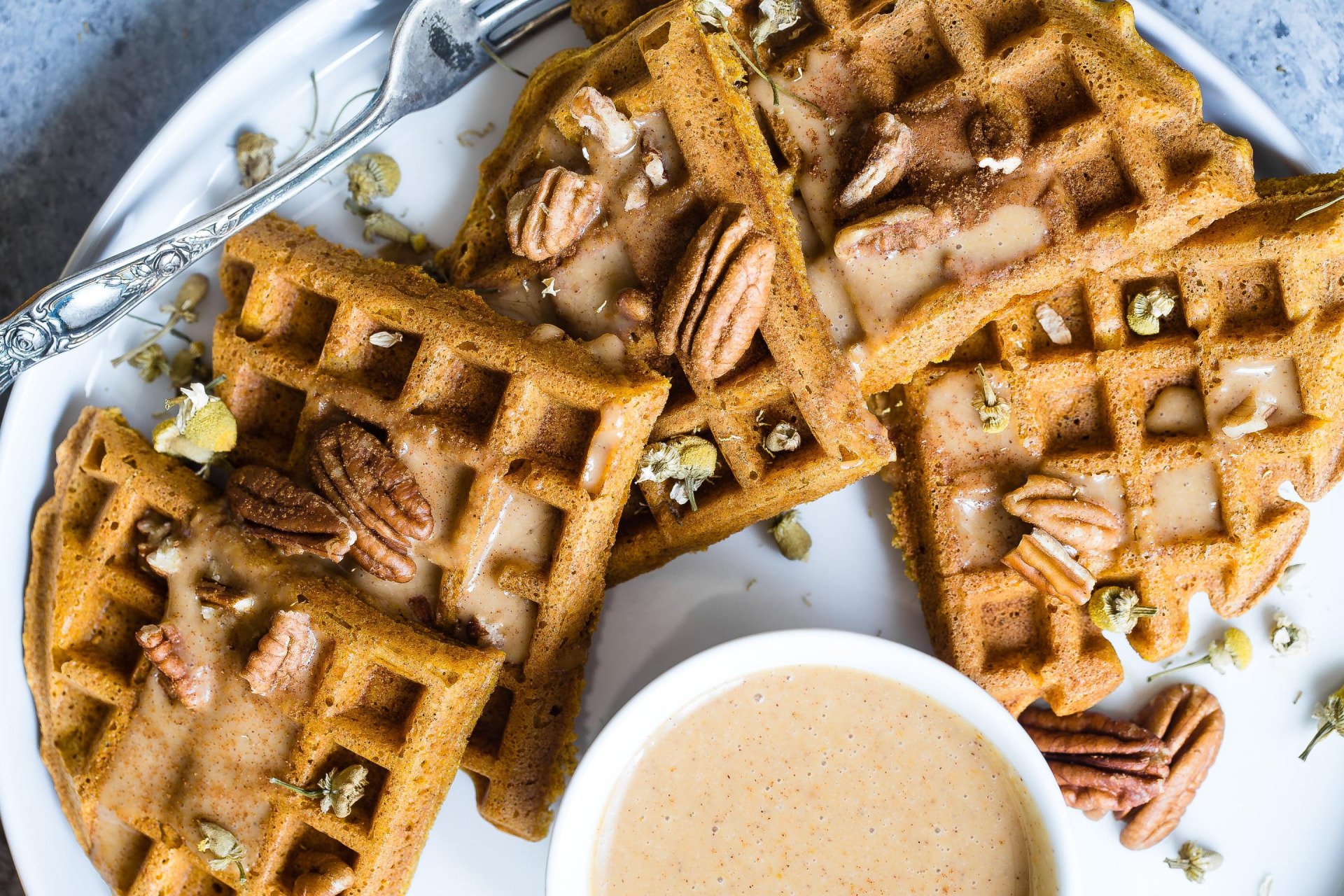 Whole wheat buttermilk waffles