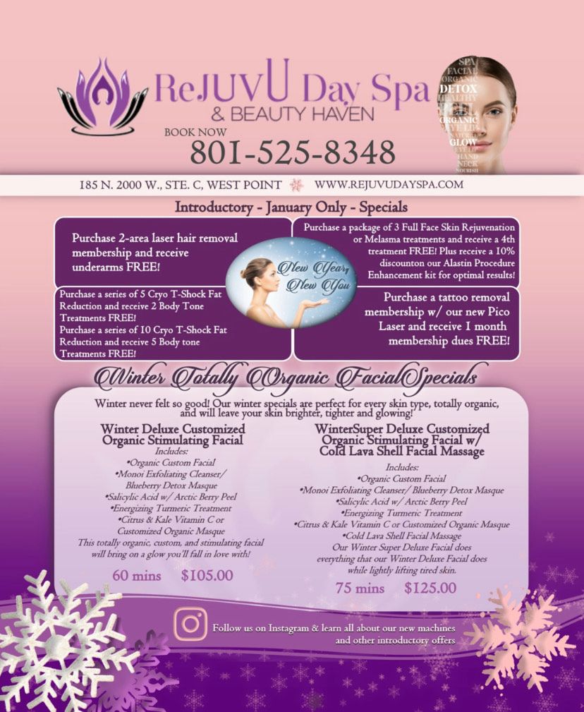 Day Spa & Med Spa Specials: West Point, UT | ReJUVU Day Spa