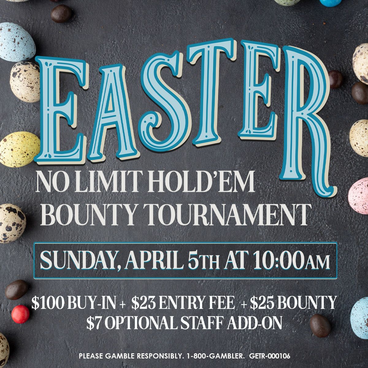 Easter Tournament April 5th, Sunday at 10am