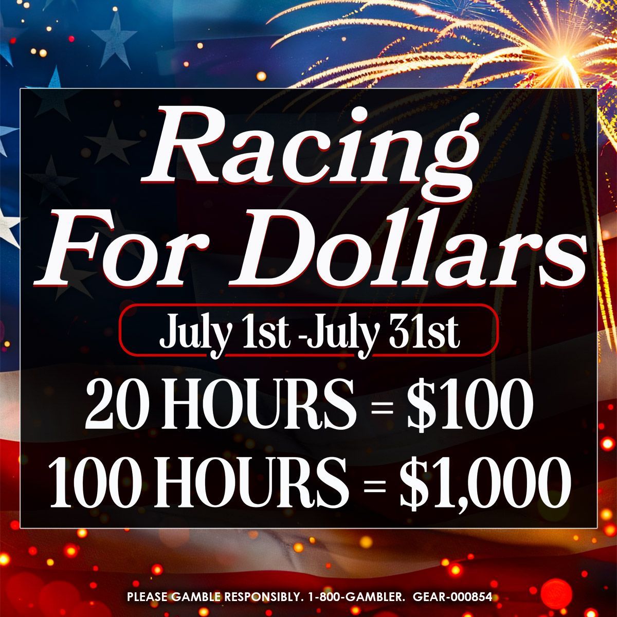 Racing for Dollars promo