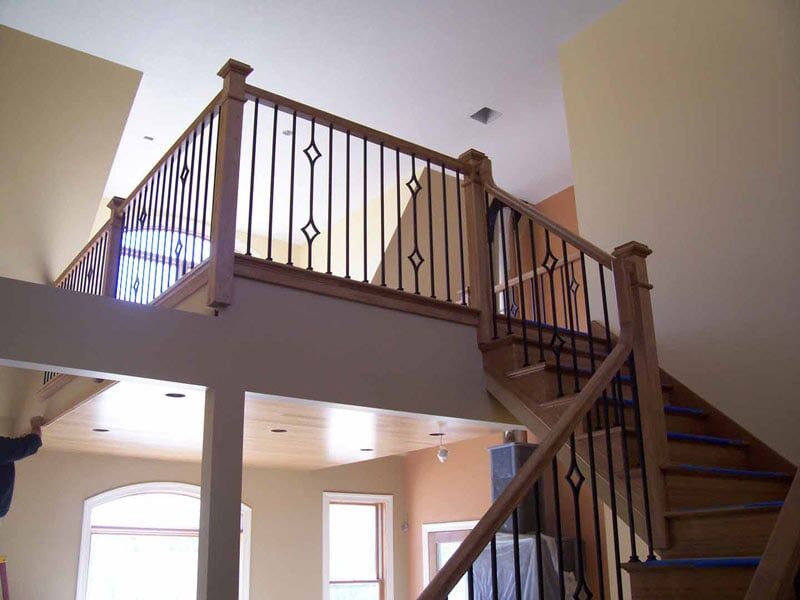 Beech w/ Iron - Wood Stairs in Ludlow, MA
