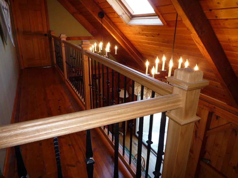 Iron Balcony - Wood Stairs in Ludlow, MA