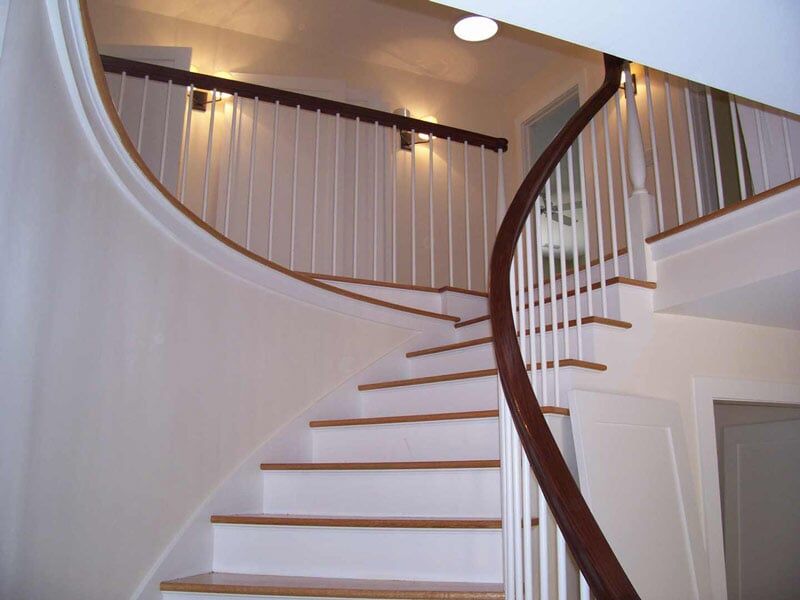 Oak w/ Painted - Wood Stairs in Ludlow, MA