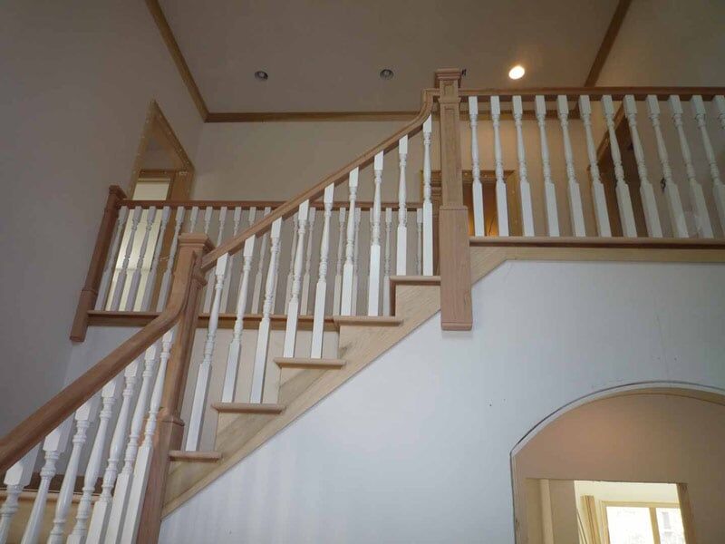 Oak w/ Painted - Wood Stairs in Ludlow, MA