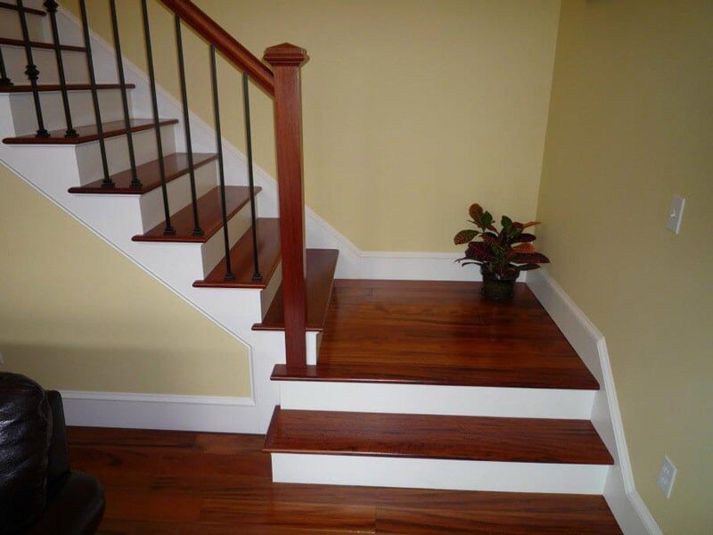 Tigerwood w/ Iron - Wood Stairs in Ludlow, MA
