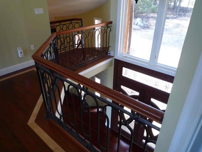 Braz. Cherry w/Iron - Wood Stairs in Ludlow, MA
