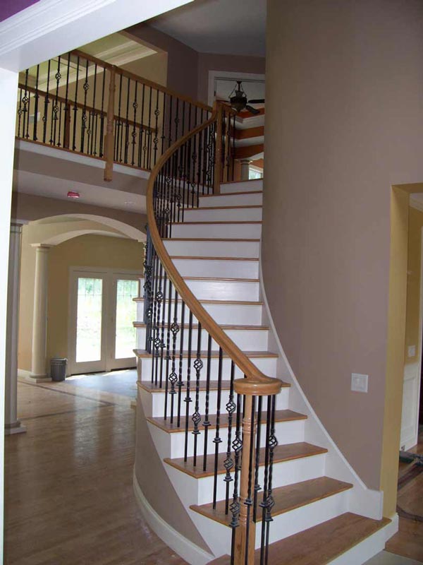 Oak w/ Iron - Wood Stairs in Ludlow, MA