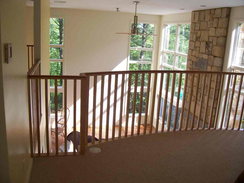 Oak Balcony - Wood Stairs in Ludlow, MA