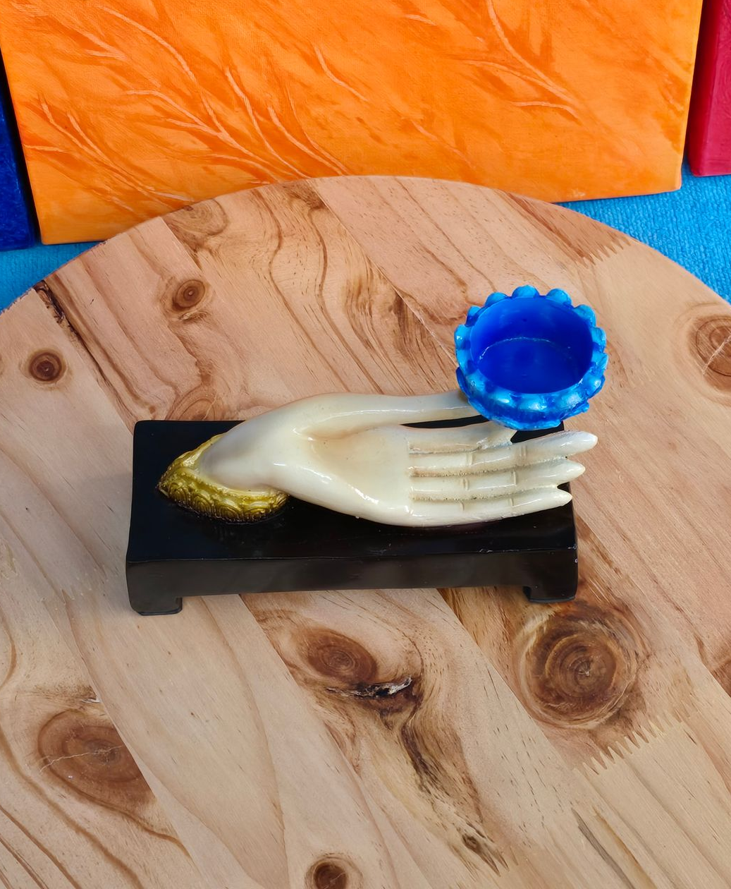 Waxinelichthouder elegante hand