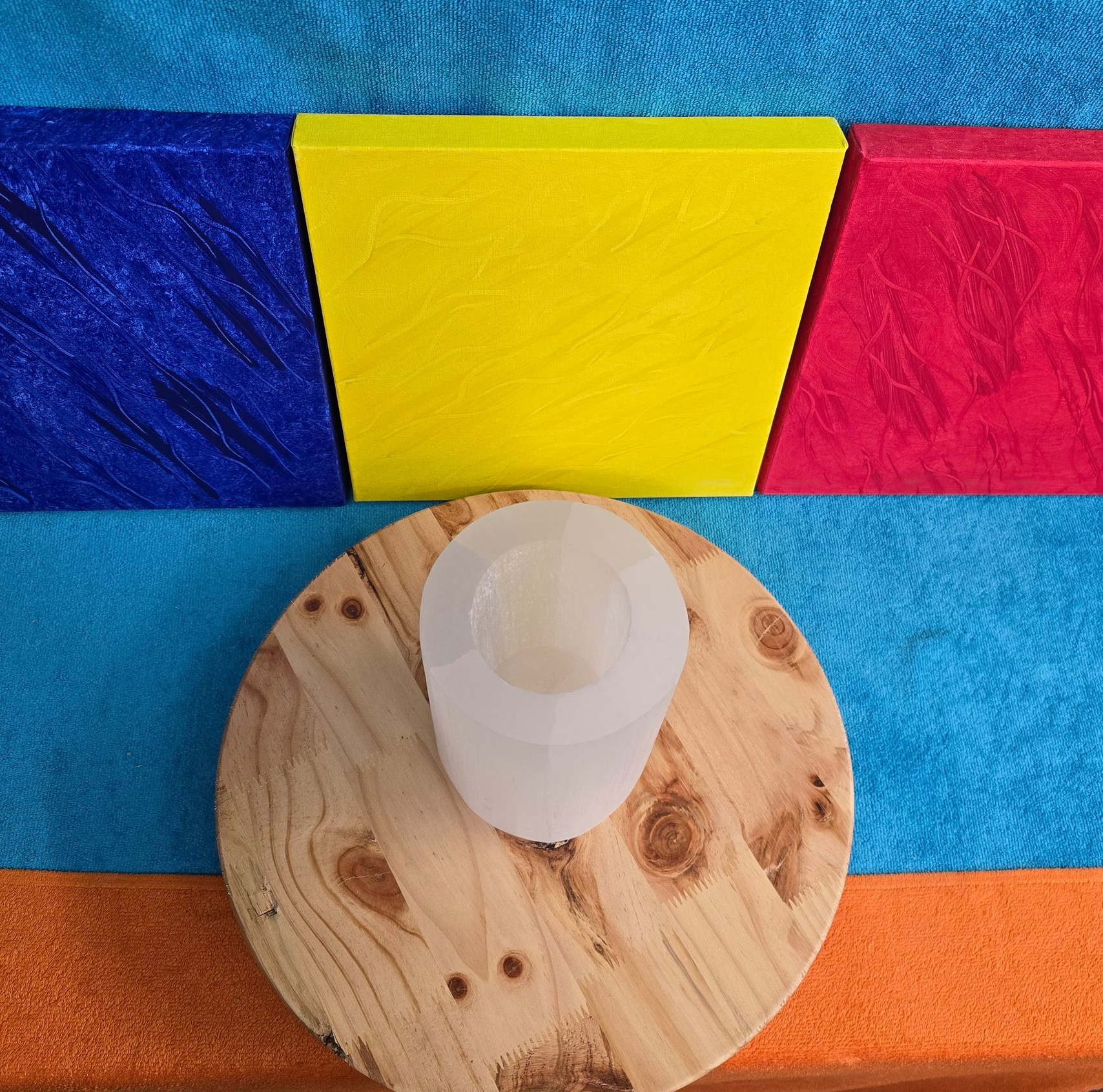 Seleniet waxinelichthouder groot