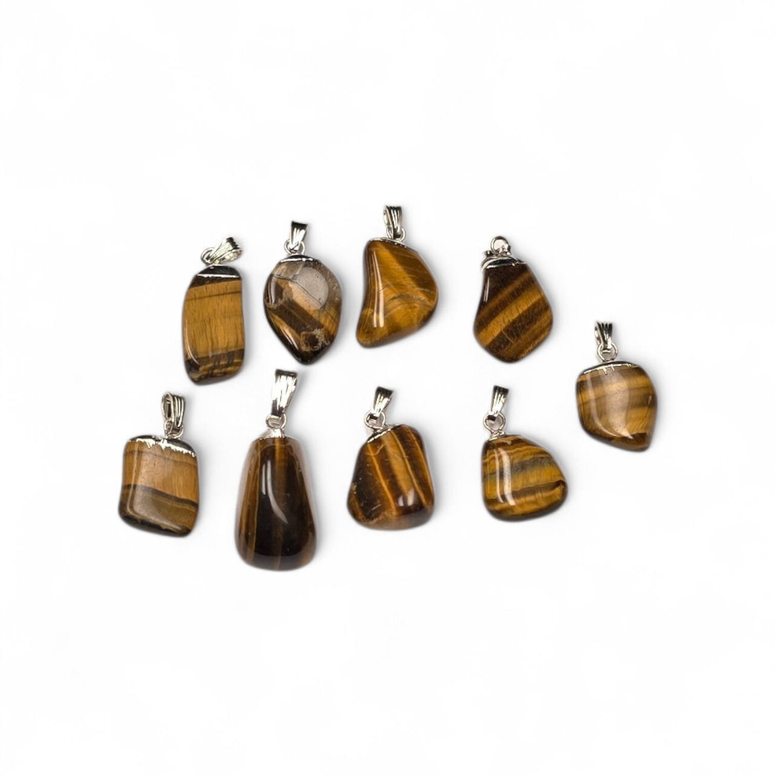 Tijgeroog hanger ±2-3 cm