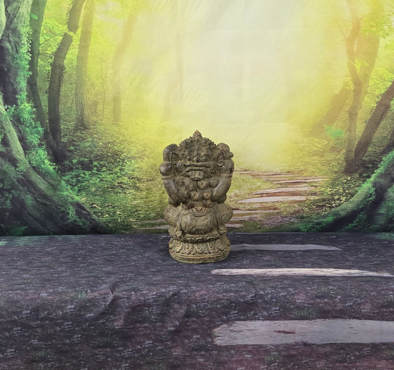 Stenen Ganesha beeld