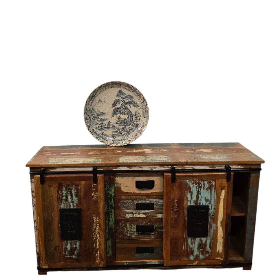 Schaal met traditionele Japanse scénes