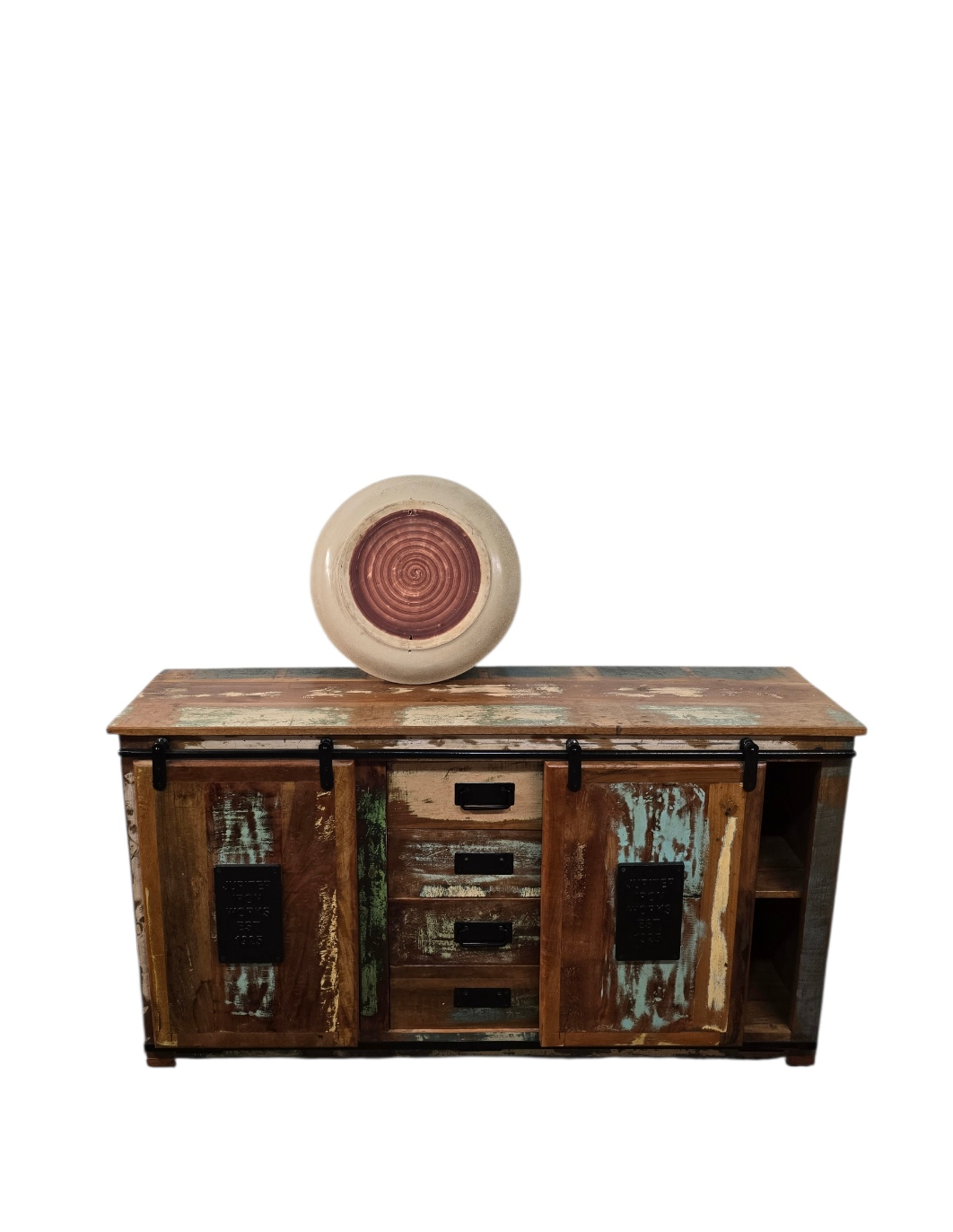 Schaal met traditionele Japanse scénes