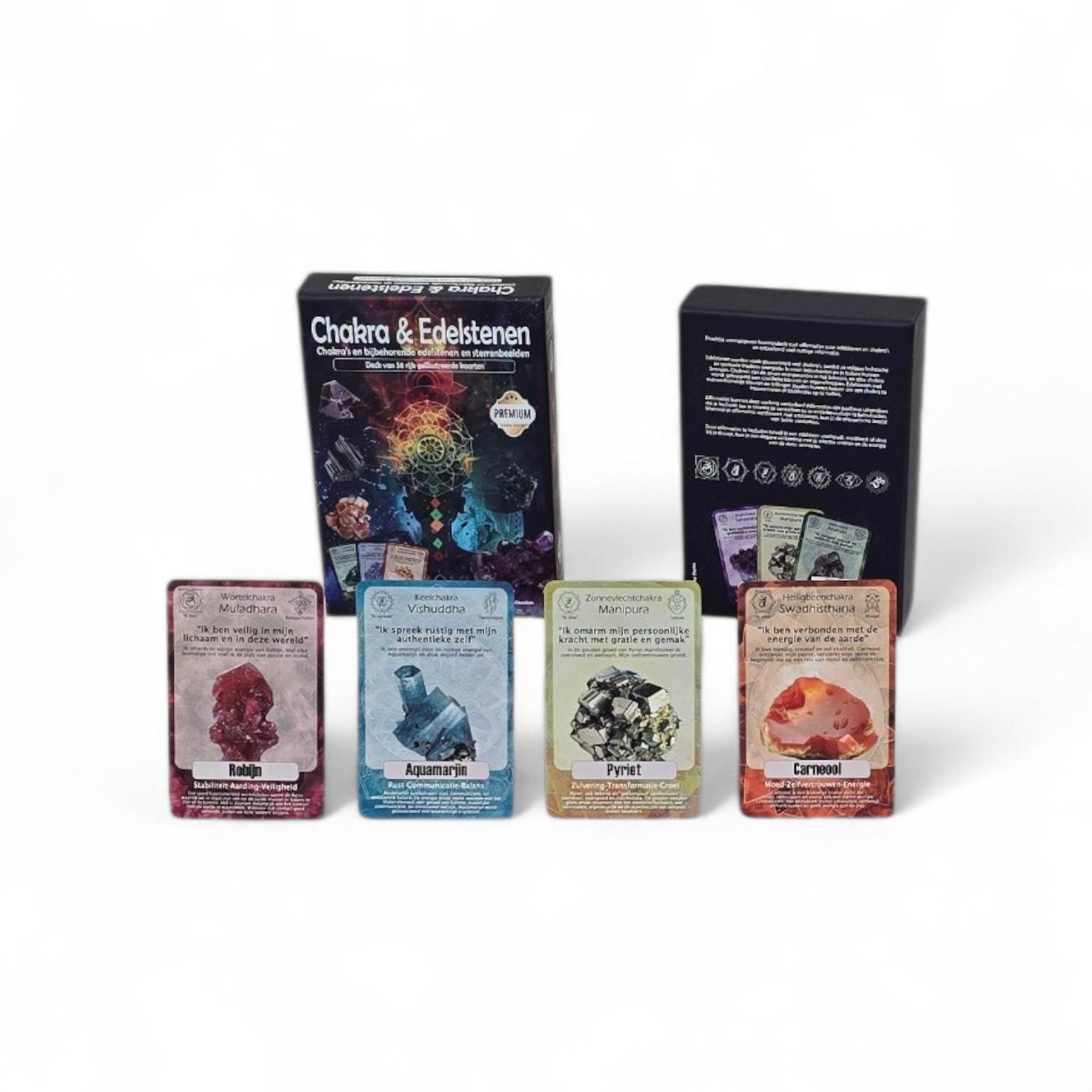 Edelsteenkaarten (ontdekking en leerkaarten)