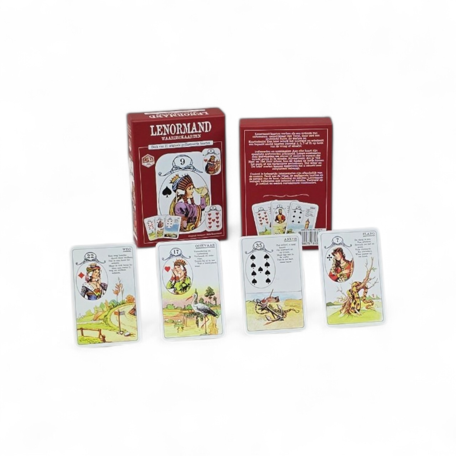 Lenormand waarzegkaarten compleet deck met 37 kaarten