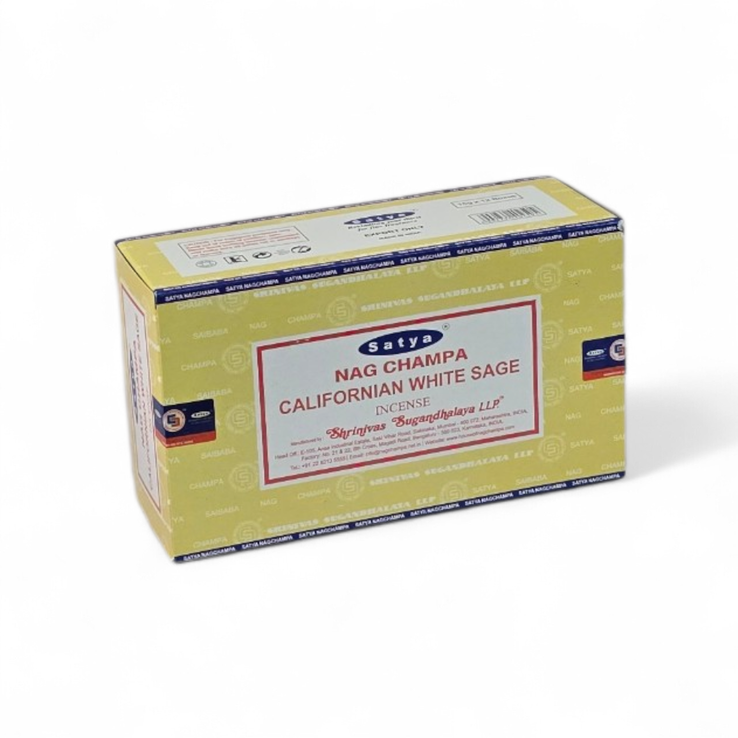 Satya Californian White Sage uit de Value for Money serie van Nag Champa doos à  12 x 15 gram.