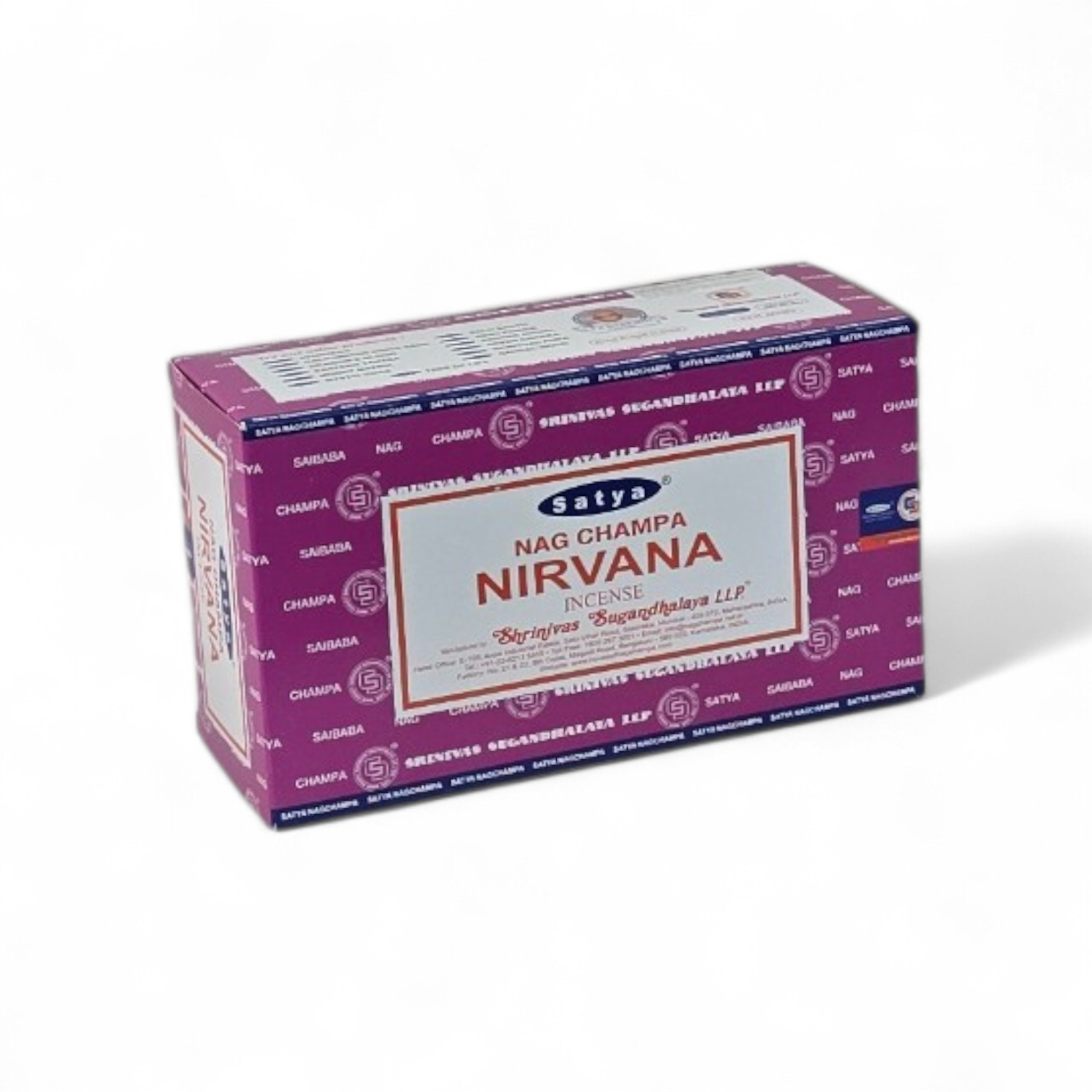 Satya Nirvana uit de Value for Money serie van Nag Champa doos à 12 x 15 gram.