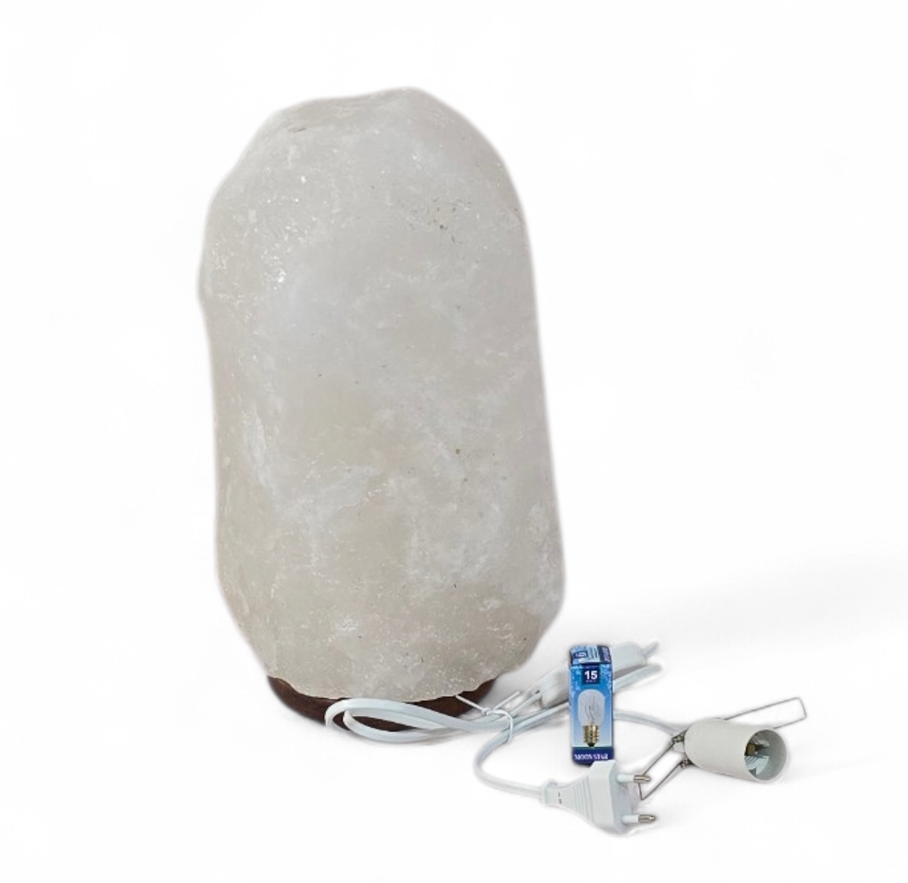 Grote witte zoutlamp