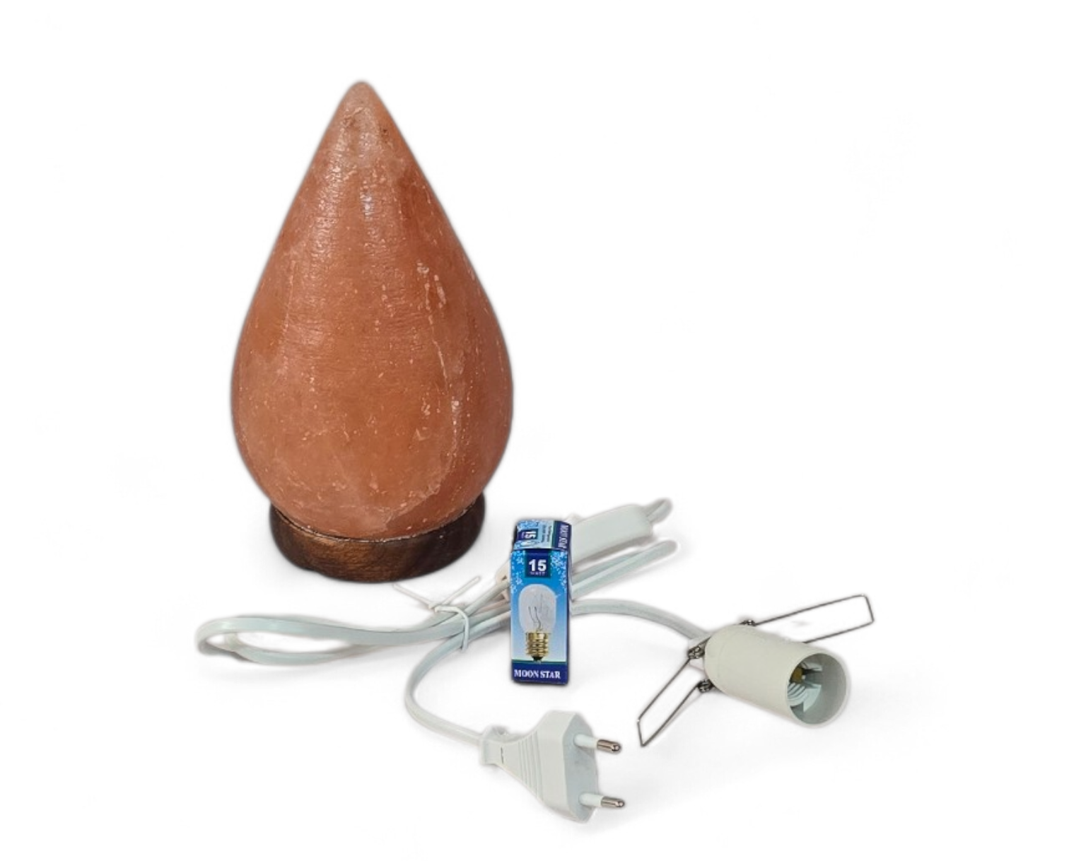 Teardrop zoutlamp compleet met lamp en electra (tijdelijk uitverkocht)