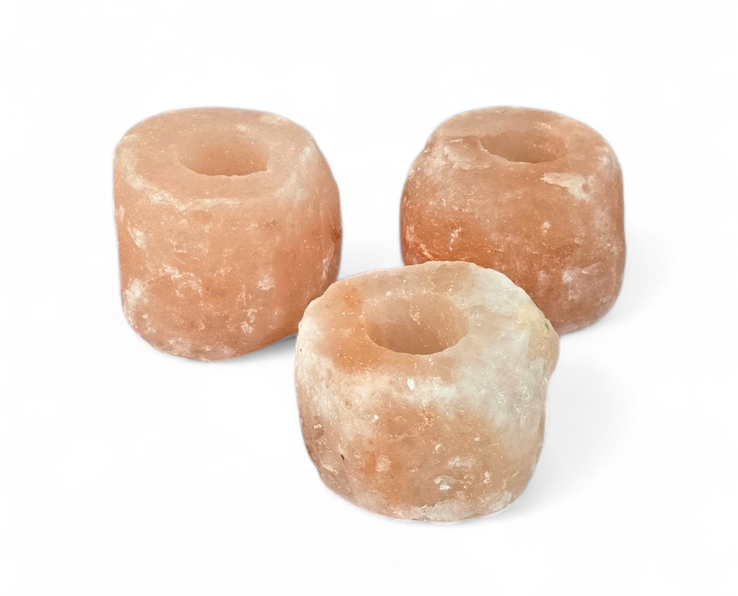 Oranje zoutlamp waxinelichthouder